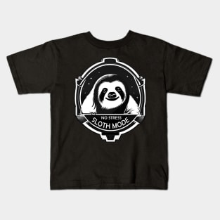 No Stress Sloth Mode Kids T-Shirt